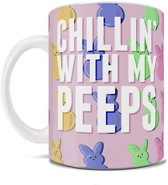 Trend Setters Easter – Chillin’ With My Peeps – Bunny Rabbit Marshmallows – One 11 oz Cer... | Amazon (US)