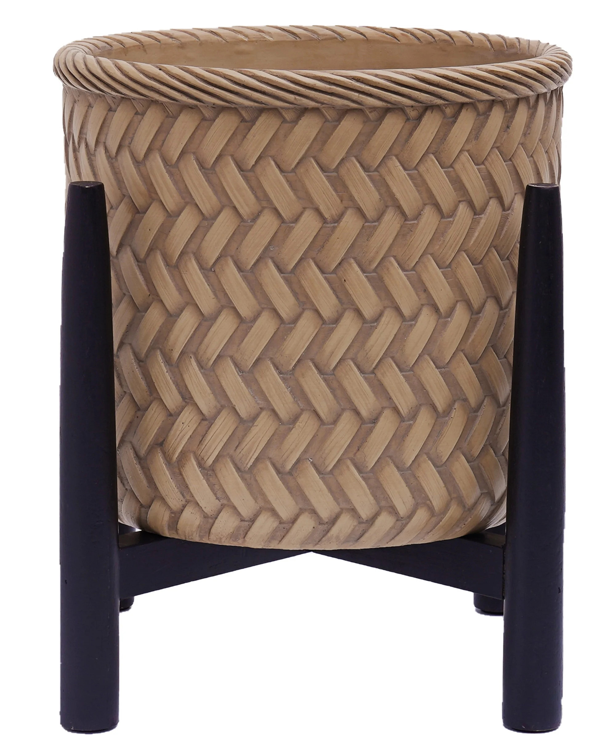 Better Homes and  Gardens Prater  Basket Planter with  Stand | Walmart (US)