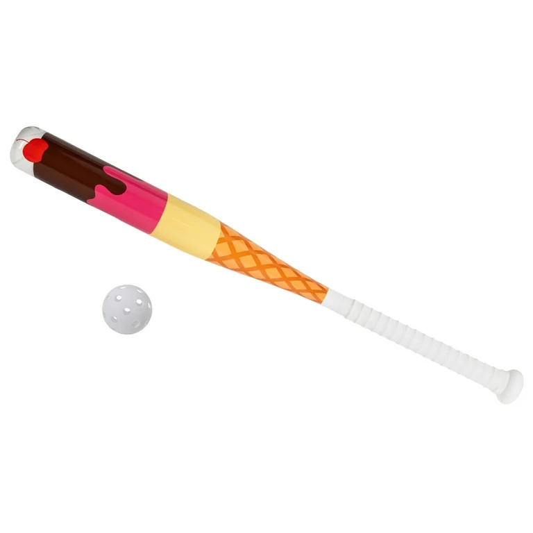 Franklin Sports Kids Sweet Swings Sundae Swing Bat & Ball Set - Plastic Bat + Ball -  30" - Ages ... | Walmart (US)