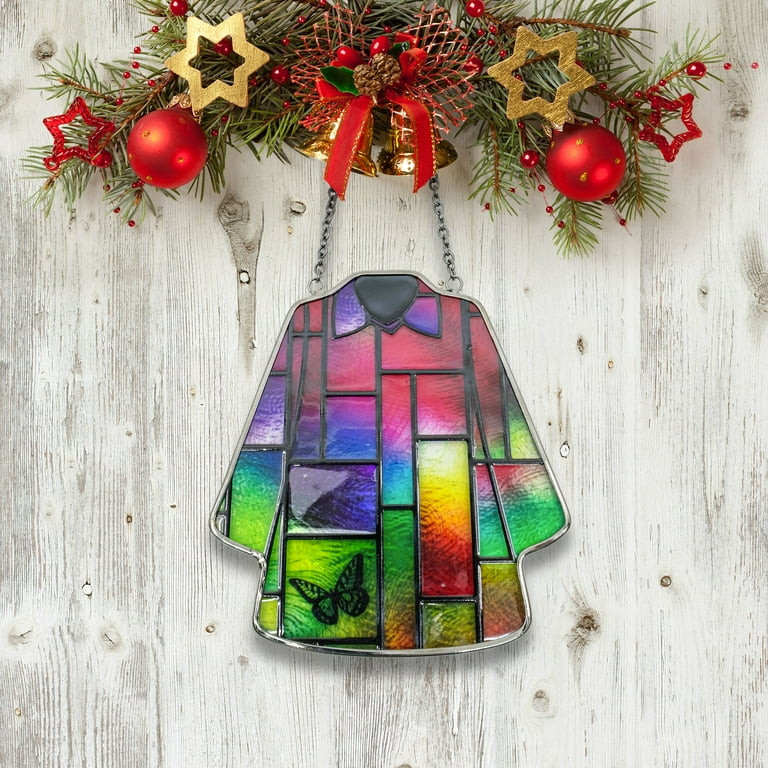 Dolly Parton Stained Glass Ornament Coat of Many Colors Design by Ruz | Walmart (US)