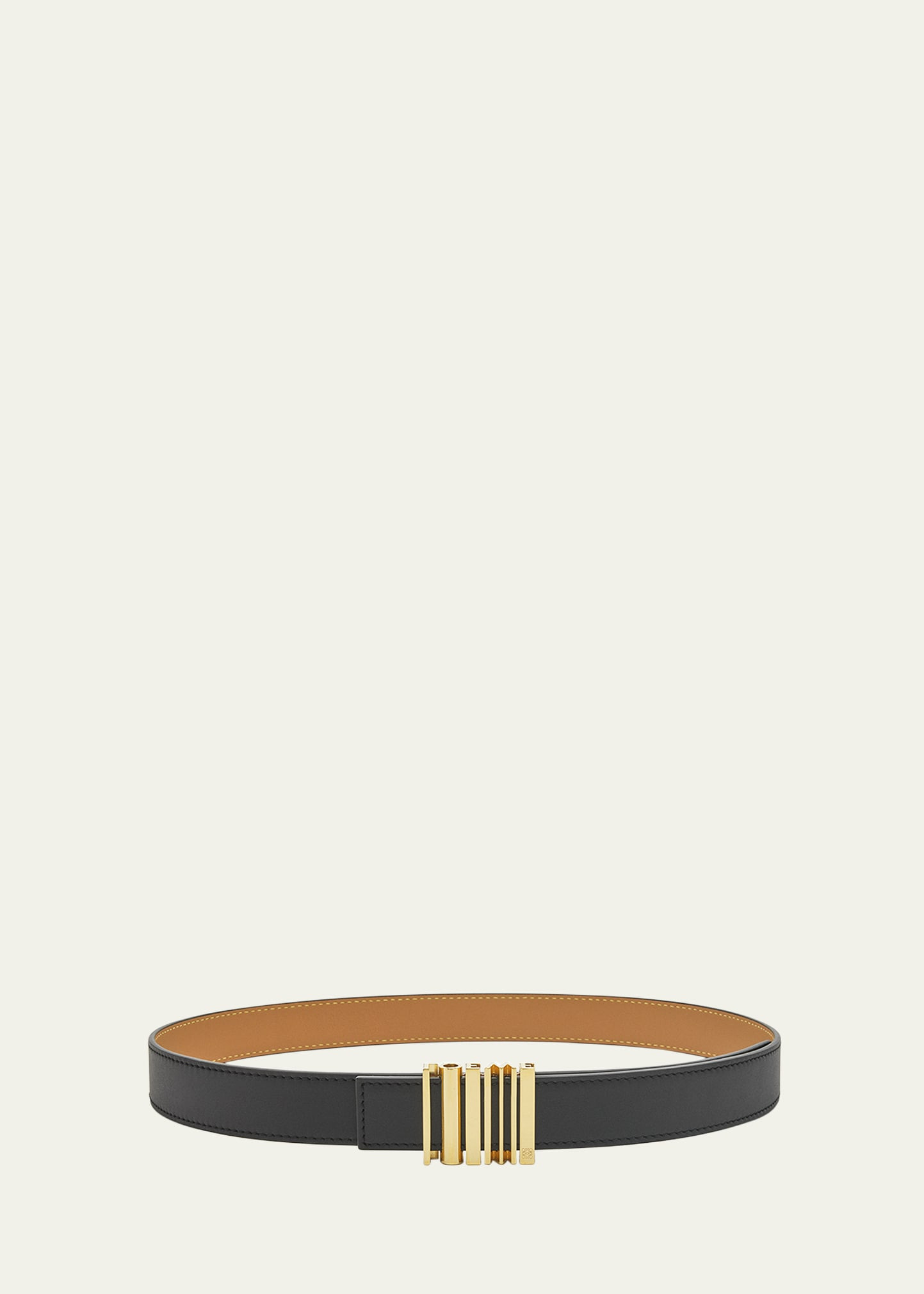 Loewe Graphic Buckle Leather Belt | Bergdorf Goodman