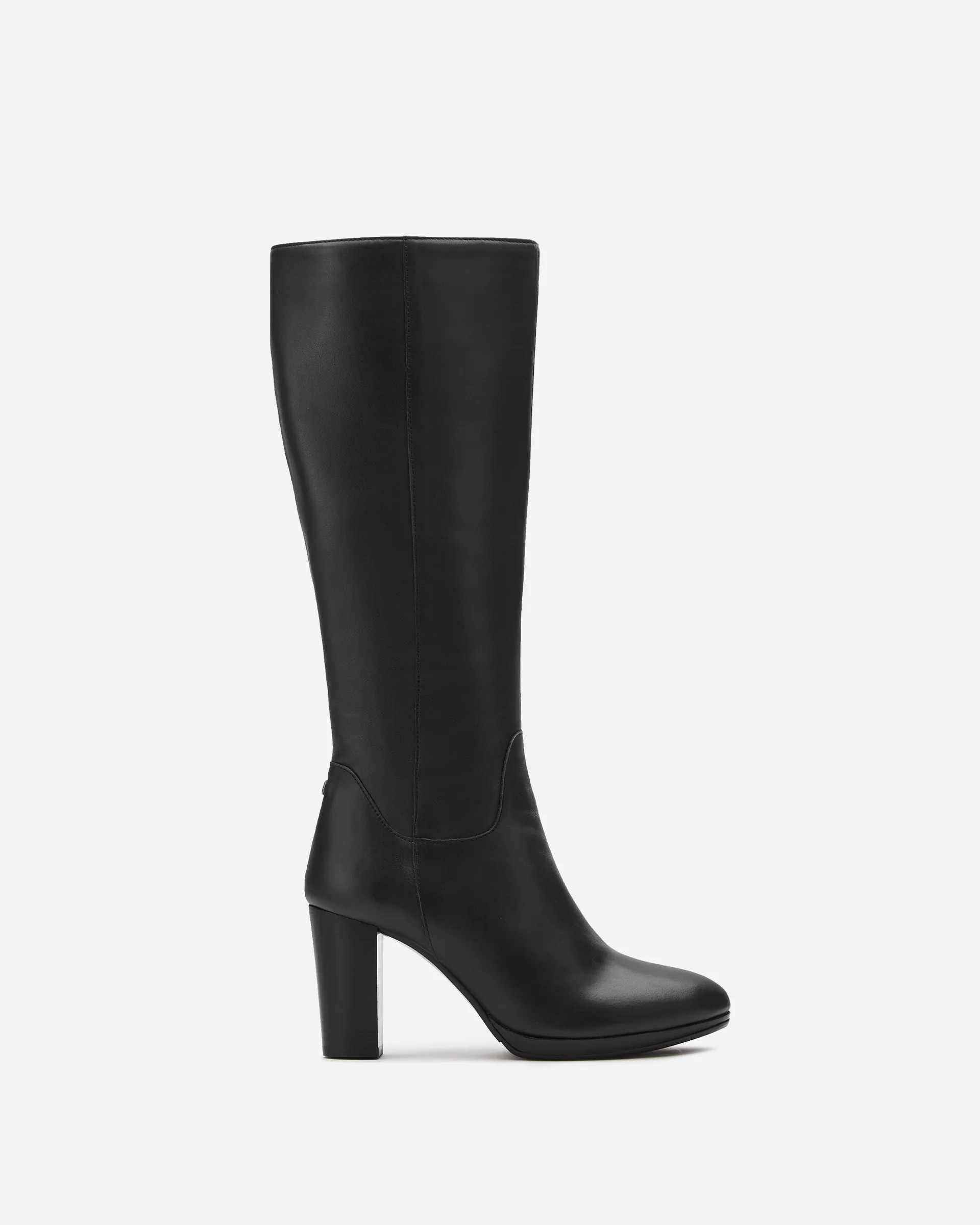 Belmore Black Leather Heeled Boots | DuoBoots | DuoBoots