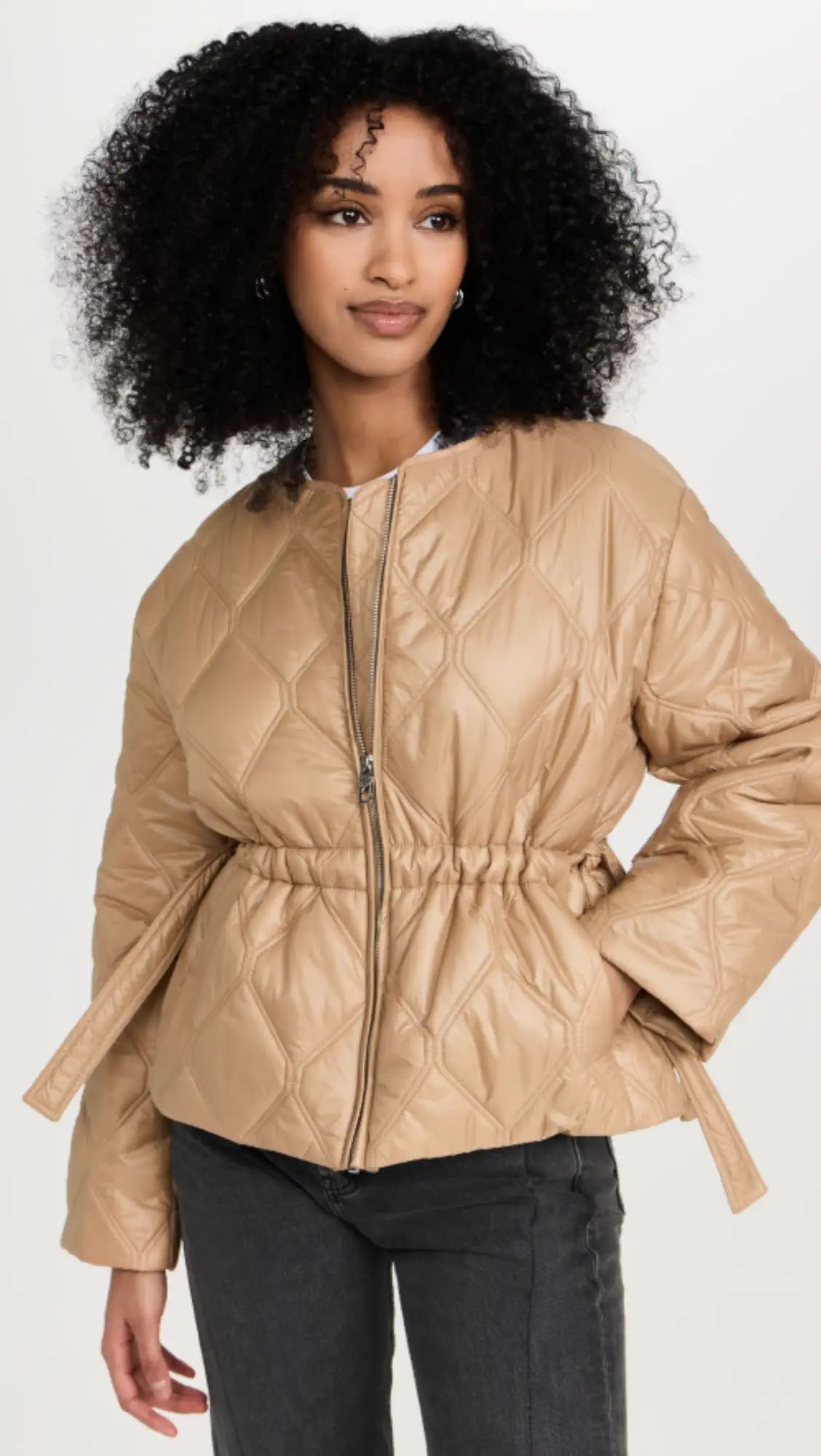GANNI Shiny Quilt Jacket | Shopbop | Shopbop