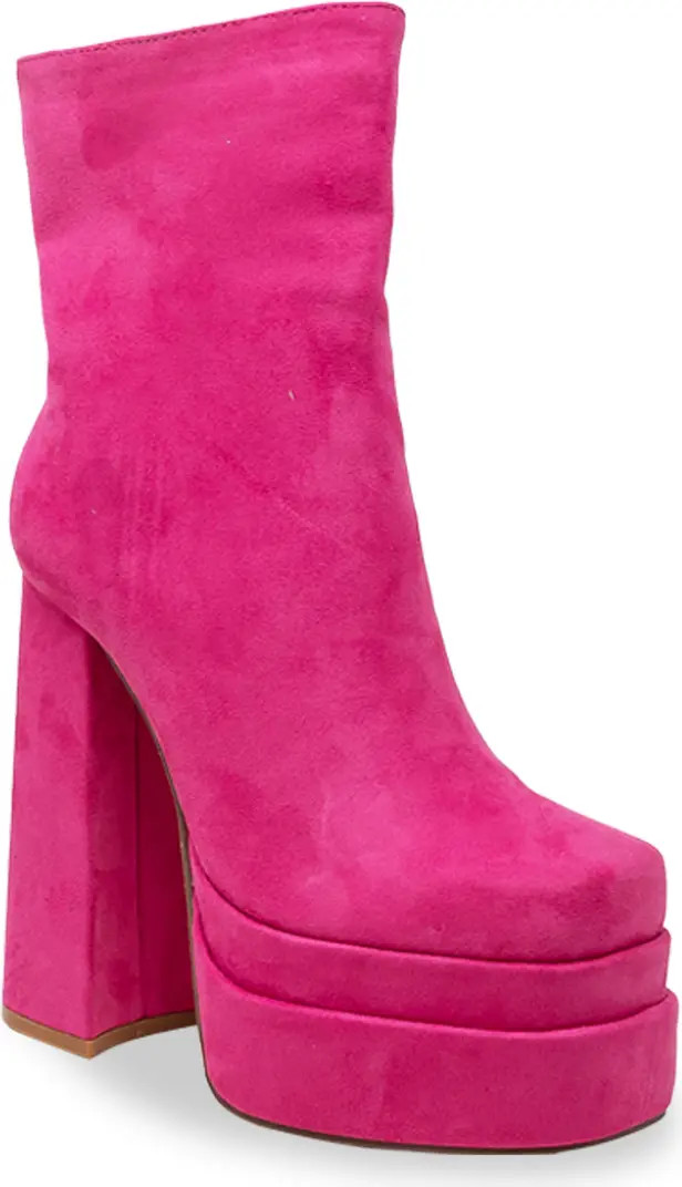 CHASE AND CHLOE Wolfe Block Heel Double Platform Bootie (Women) | Nordstromrack | Nordstrom Rack
