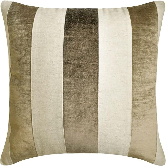 The HomeCentric Pillow Covers, Decorative Brown 18"x18" (45x45 cm) Throw Pillow Covers, Velvet Pa... | Amazon (US)