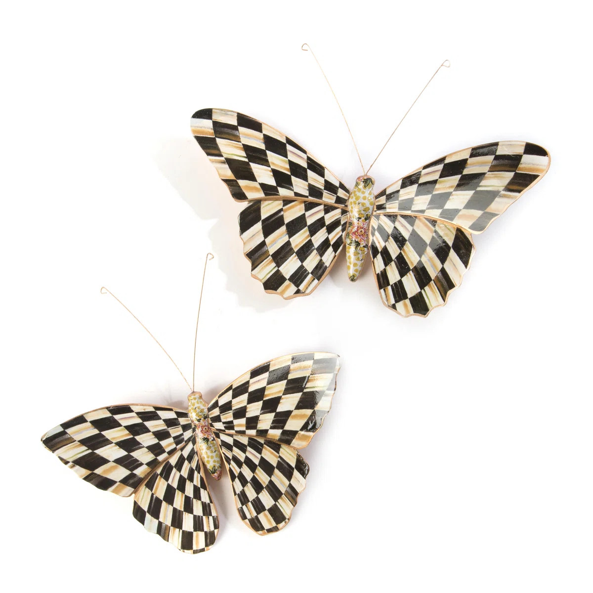 Courtly Check\u00ae Butterfly Duo Wall Decor 2 - Piece Set | Wayfair North America