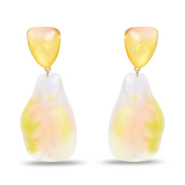 APRICOT OMBRE JUMBO WILMA DROP EARRINGS | LELE SADOUGHI