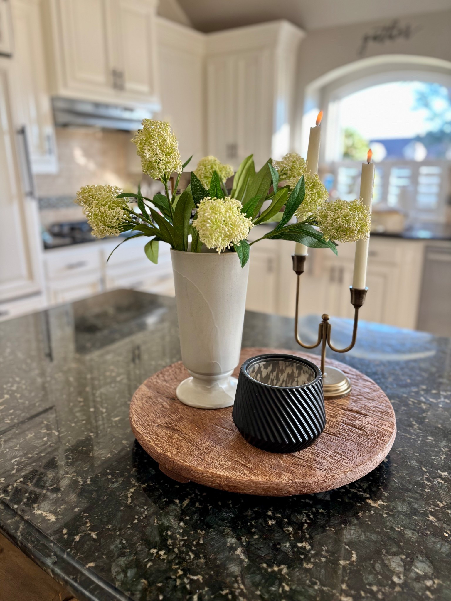 These are some of my favorite Amazon stems from last year!  I moved them to my kitchen this year and love the pop of green they bring.  

I have the large wooden pedestal. 

#LTKFindsUnder50 #LTKHome #LTKSeasonal