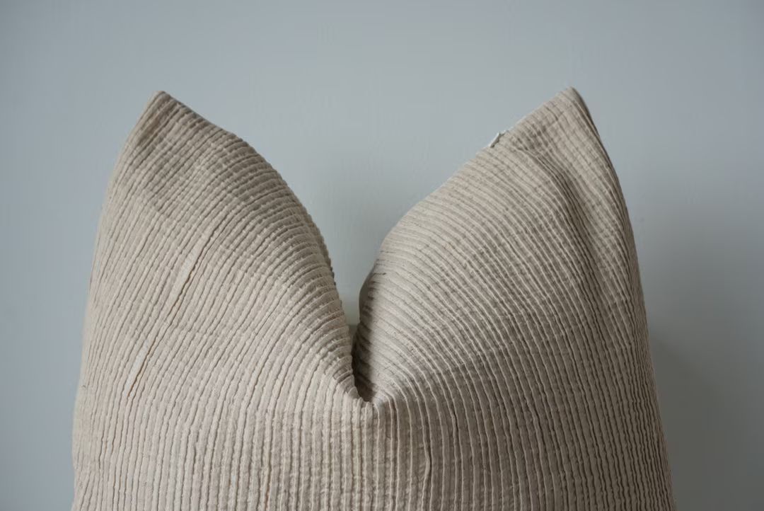Neutral Pillow, Cream Pillow, Striped Pillow, Ivory Pillow, Home Decor, Decorative Pillows - Etsy | Etsy (US)