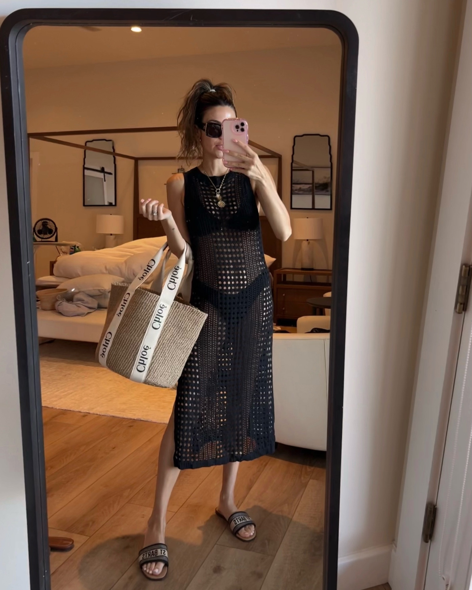 Vacation outfit for spring break at the beach 🫶🏼

Vacation outfits; spring break outfit; spring outfits; black swimsuit coverup; slide sandals; Dior dupe sandals; Chloe tote; beach bag; amazon fashion; Christine Andrew 

#LTKSeasonal #LTKtravel #LTKswim