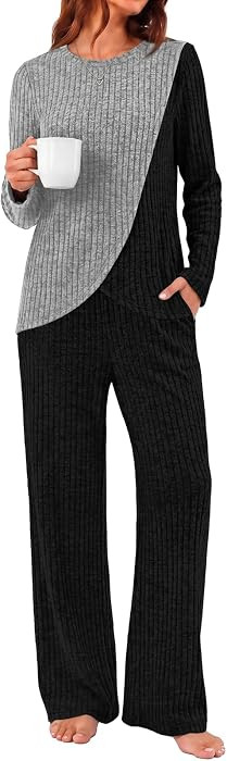 WIHOLL 2 Piece Sets for Women Lounge Set Matching Vacation Fall Clothes | Amazon (US)