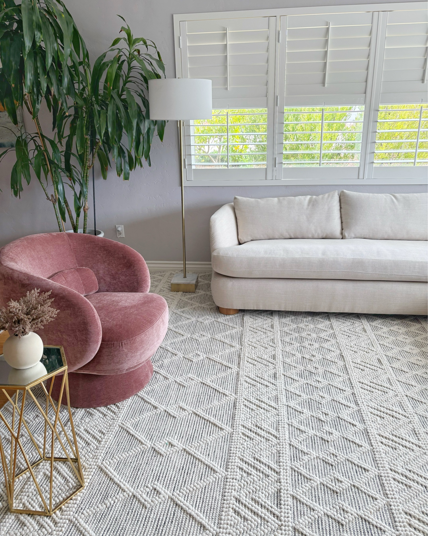 Makeover for Julie’s living room ✨
A beautiful and comfortable sectional from West Elm and a rose colored statement chair from Wayfair.  A neutral rug really finished this look 👌  Clients are always asking me to find them a stylish couch that their husband would want to still watch the game on and this can be hard- but I say you really can’t go wrong with a West Elm sectional.  It might be a little bit more of a splurge but I feel like it’s worth it.  

#LTKSaleAlert #LTKHome