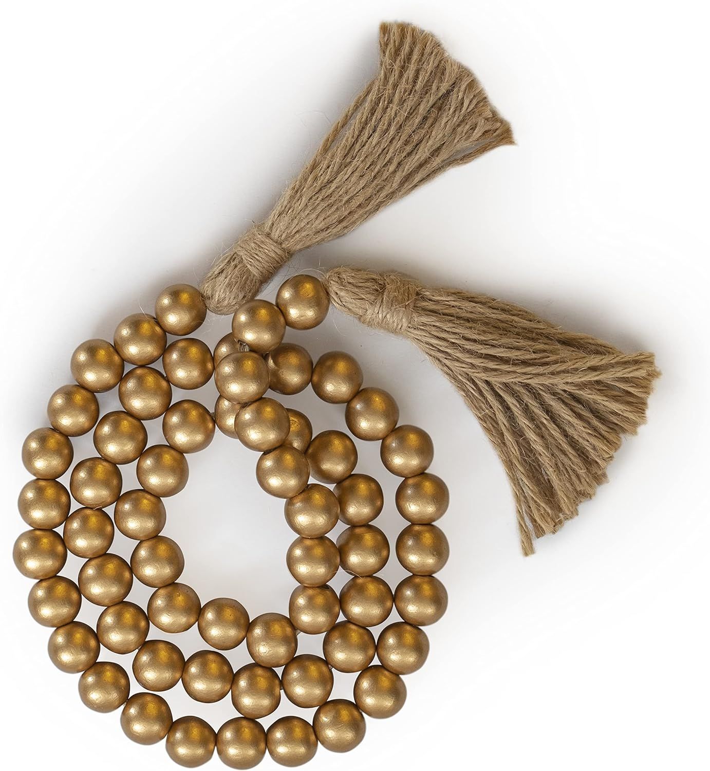 Wooden Bead Garland Decor, Wood Beads Garland Decorative Beads, Wooden Beads Garland, Wood Bead G... | Amazon (US)