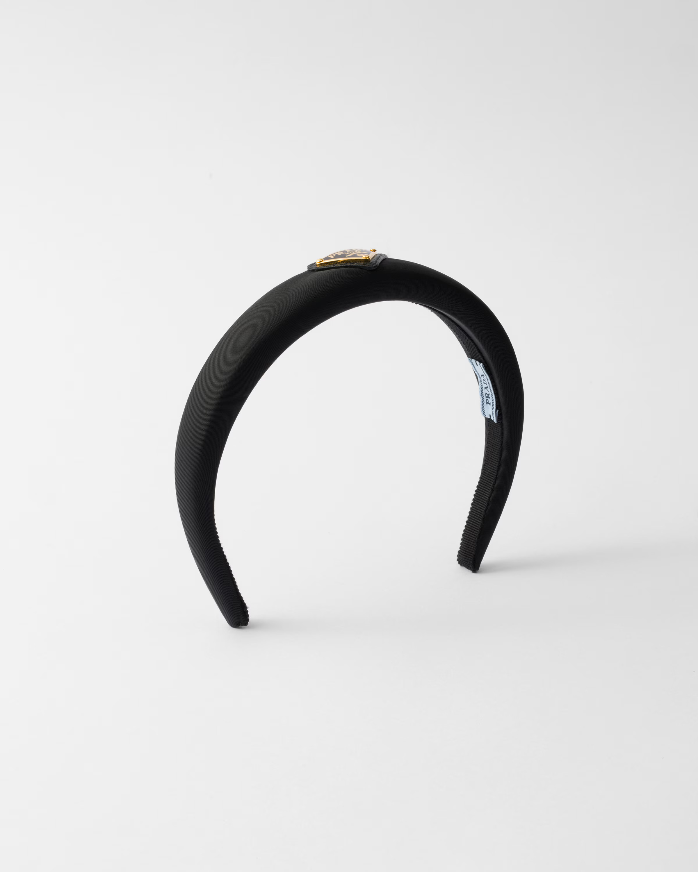 Black Re-nylon Headband | PRADA | Prada US
