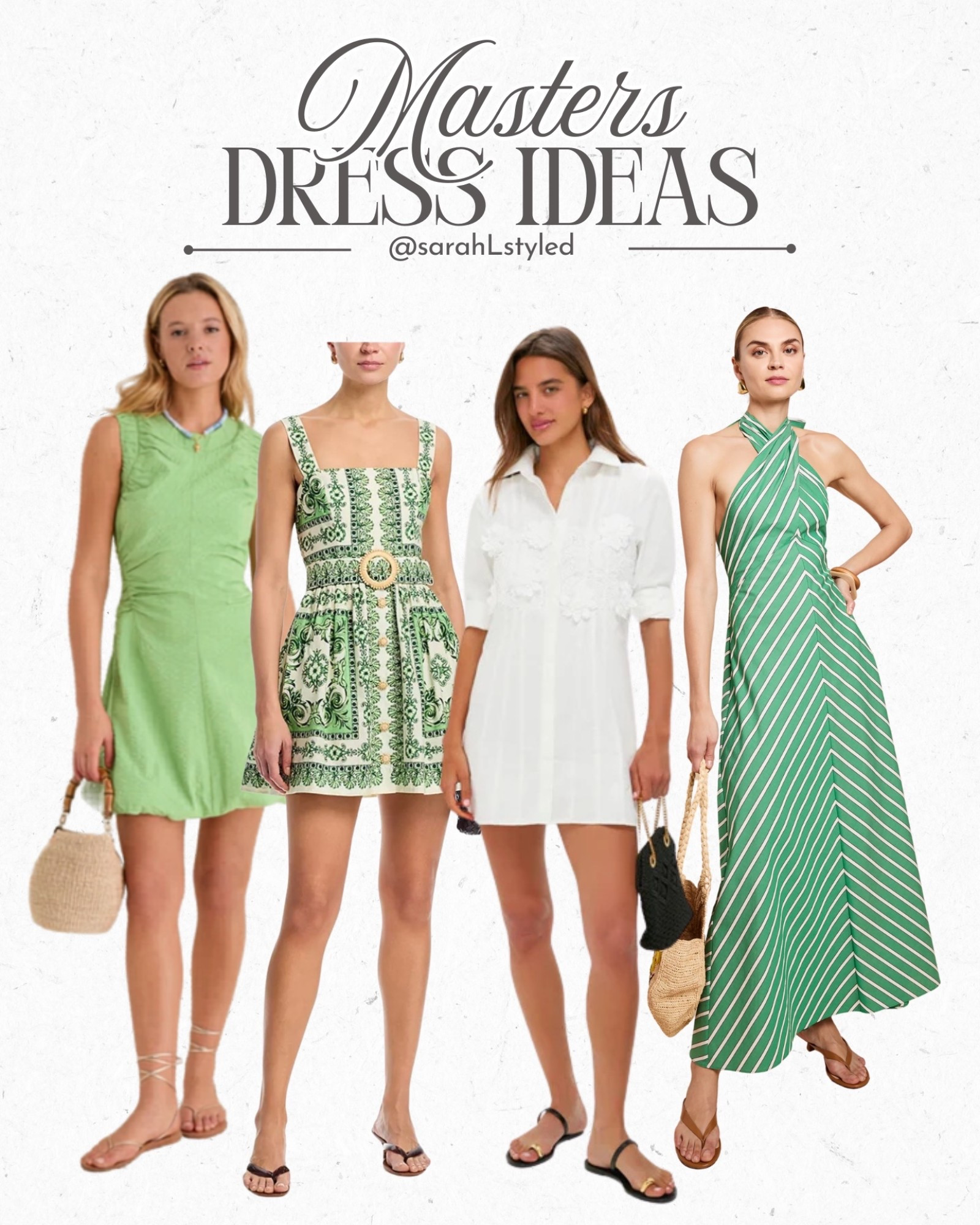 Spring Masters dress ideas 🍃

masters dress outfit, masters tournament outfit women, masters golf outfit women, green dress outfit, spring dress outfit, golf tournament outfit women, Augusta outfit ideas, southern spring outfit, preppy spring dress, country club outfit, green and white dress outfit, chic spring dress outfit, masters spectator outfit

#LTKSeasonal #LTKspringtrends #LTKspring