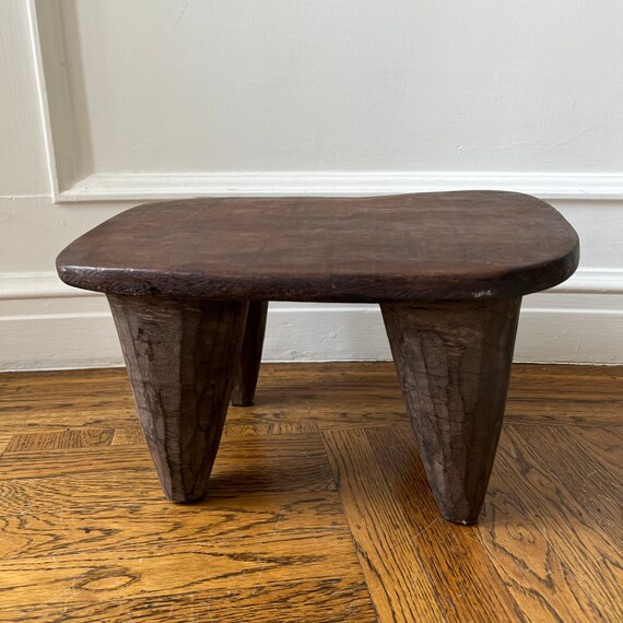 Vintage African Stool  Vintage Side Table or End Table  | Etsy | Etsy (US)