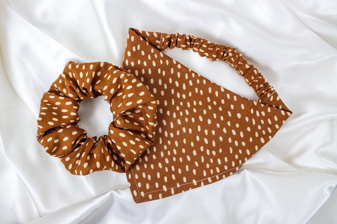 Matching Dog Bandana and Hair Scrunchie Set, Burnt Orange, Scrunchies Pet and Owner Set, Scrunchy... | Etsy (US)
