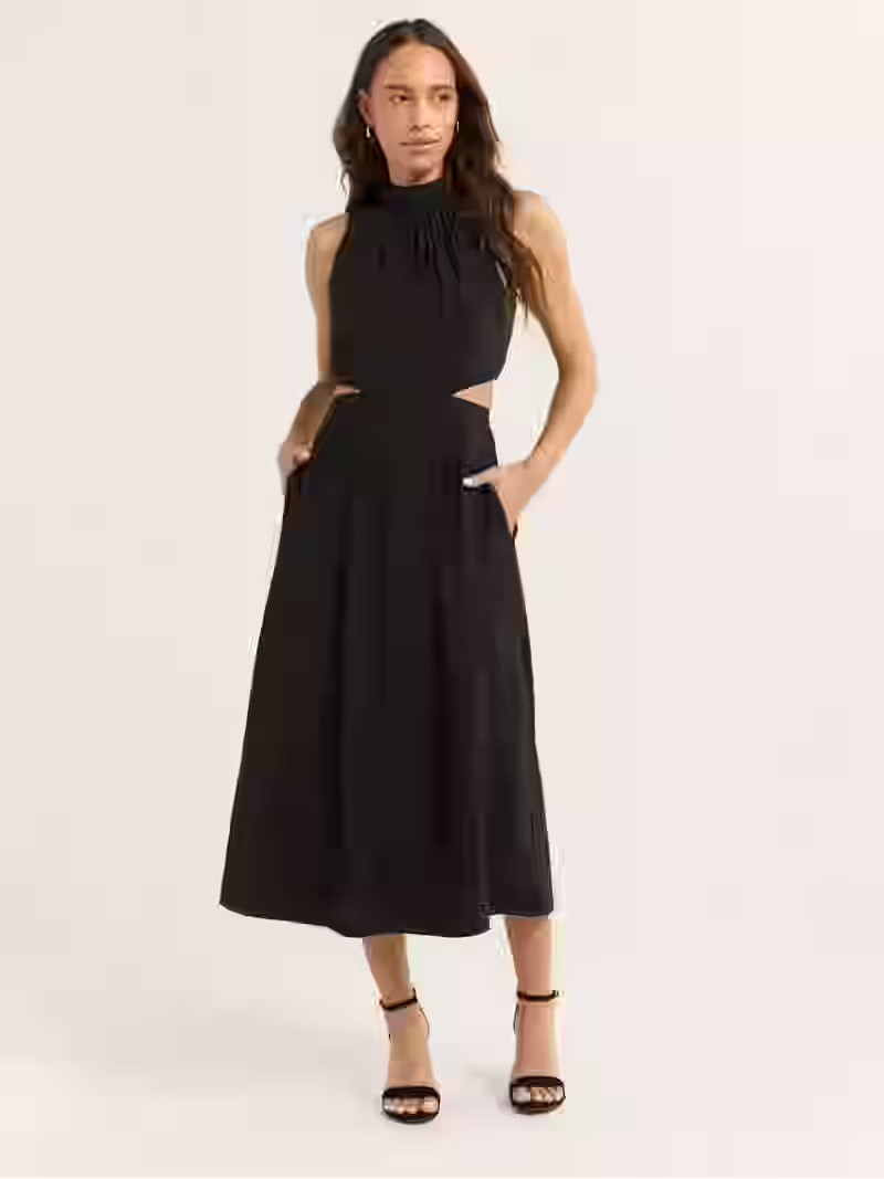 Sofia Jeans Women's and Women's Plus Cutout Dress, Above Ankle Length, Sizes XS-4X | Walmart (US)