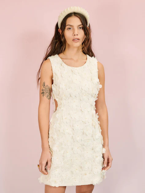 DREAM Sea Flower Tweed Mini Dress | Sister Jane (UK)