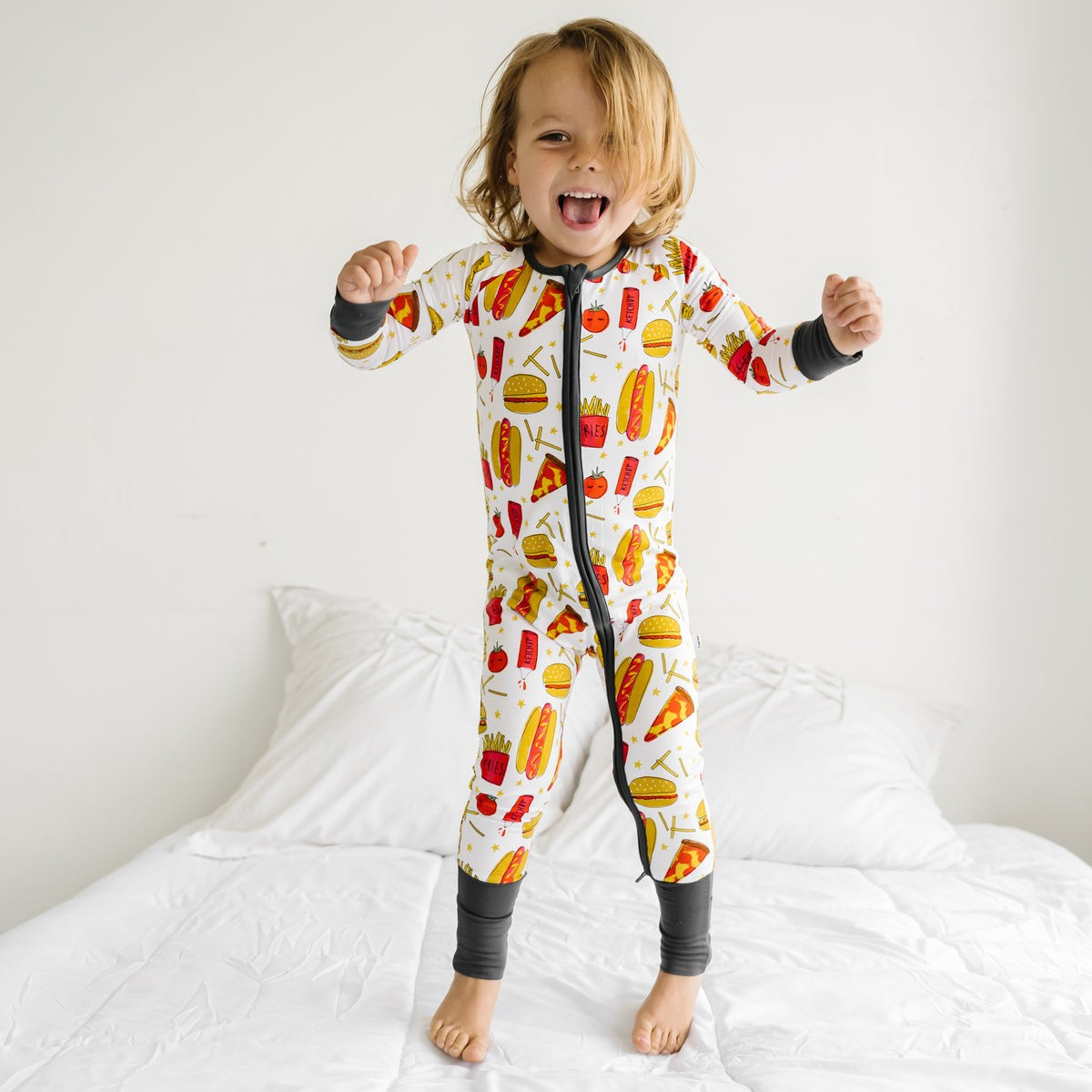 Fast Foodie Bamboo Viscose Zippy | Little Sleepies