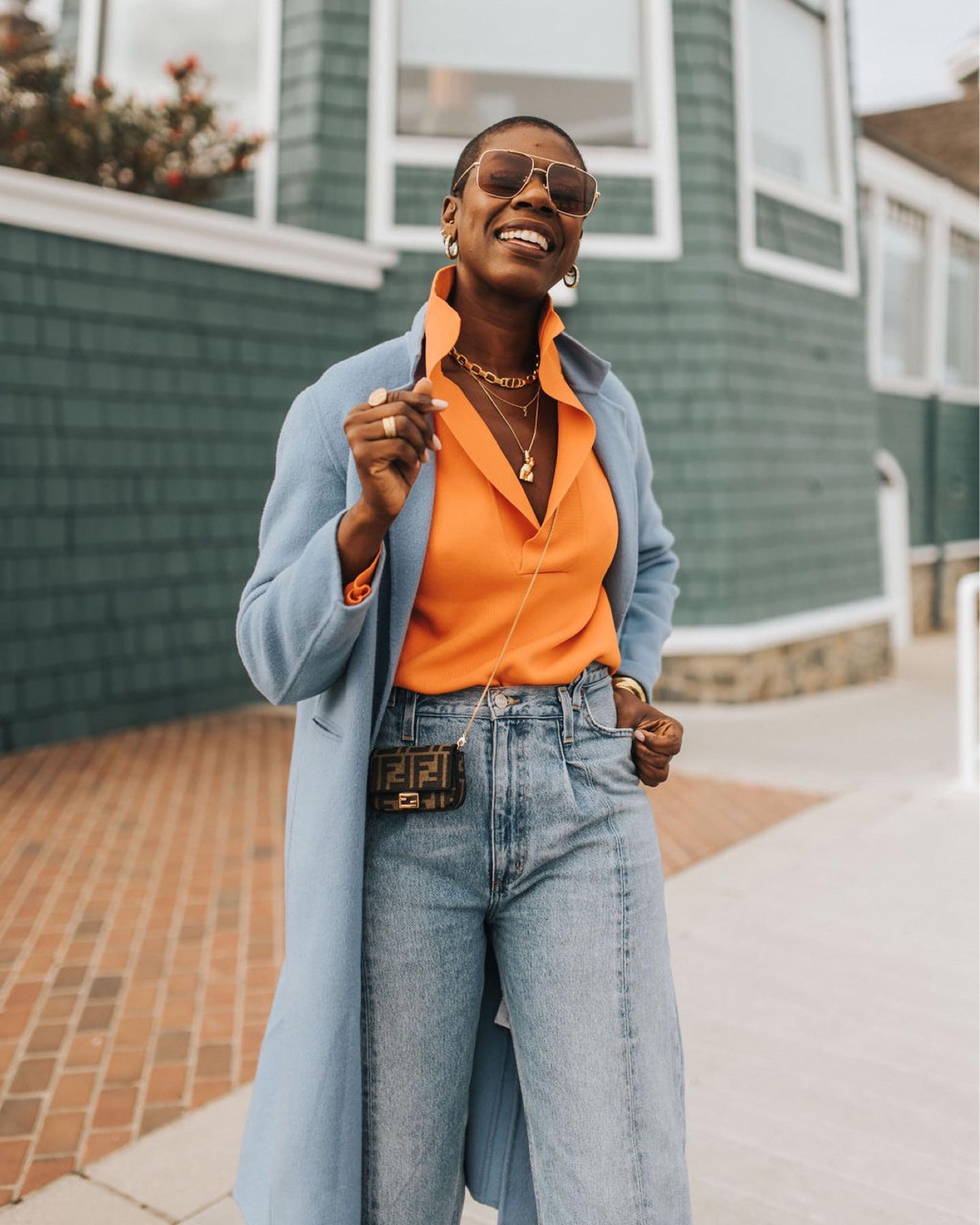 It’s a colorful fall day in my Sandro Paris coat and Fendi micro bag 

#LTKstyletip #LTKSeasonal #LTKunder100