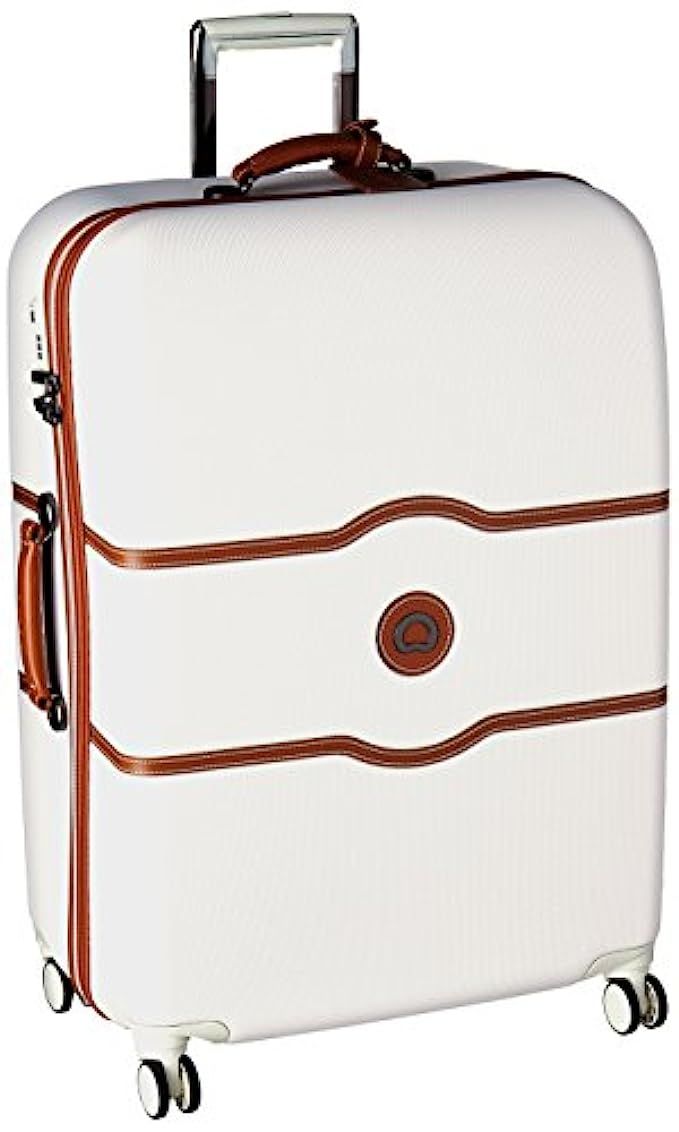 Delsey Luggage Chatelet Hard+, Large Checked Luggage, Hard Case Spinner Suitcase, Chapagne | Amazon (US)