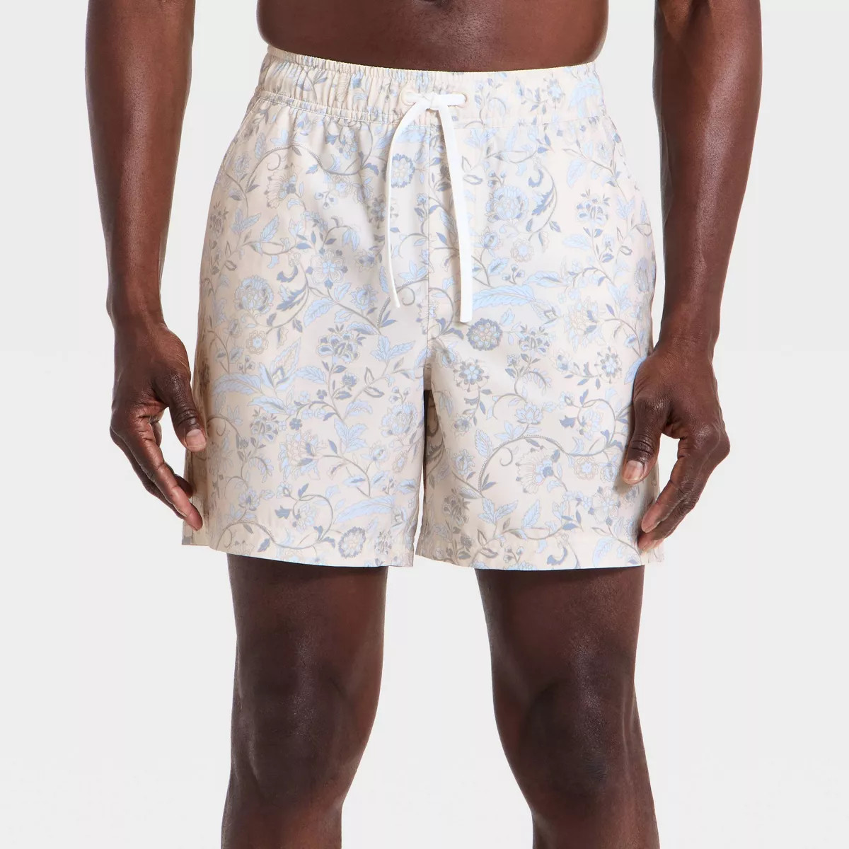 Men's Palm Print Woven Hybrid Shorts - All In Motion\u2122 Black M | Target