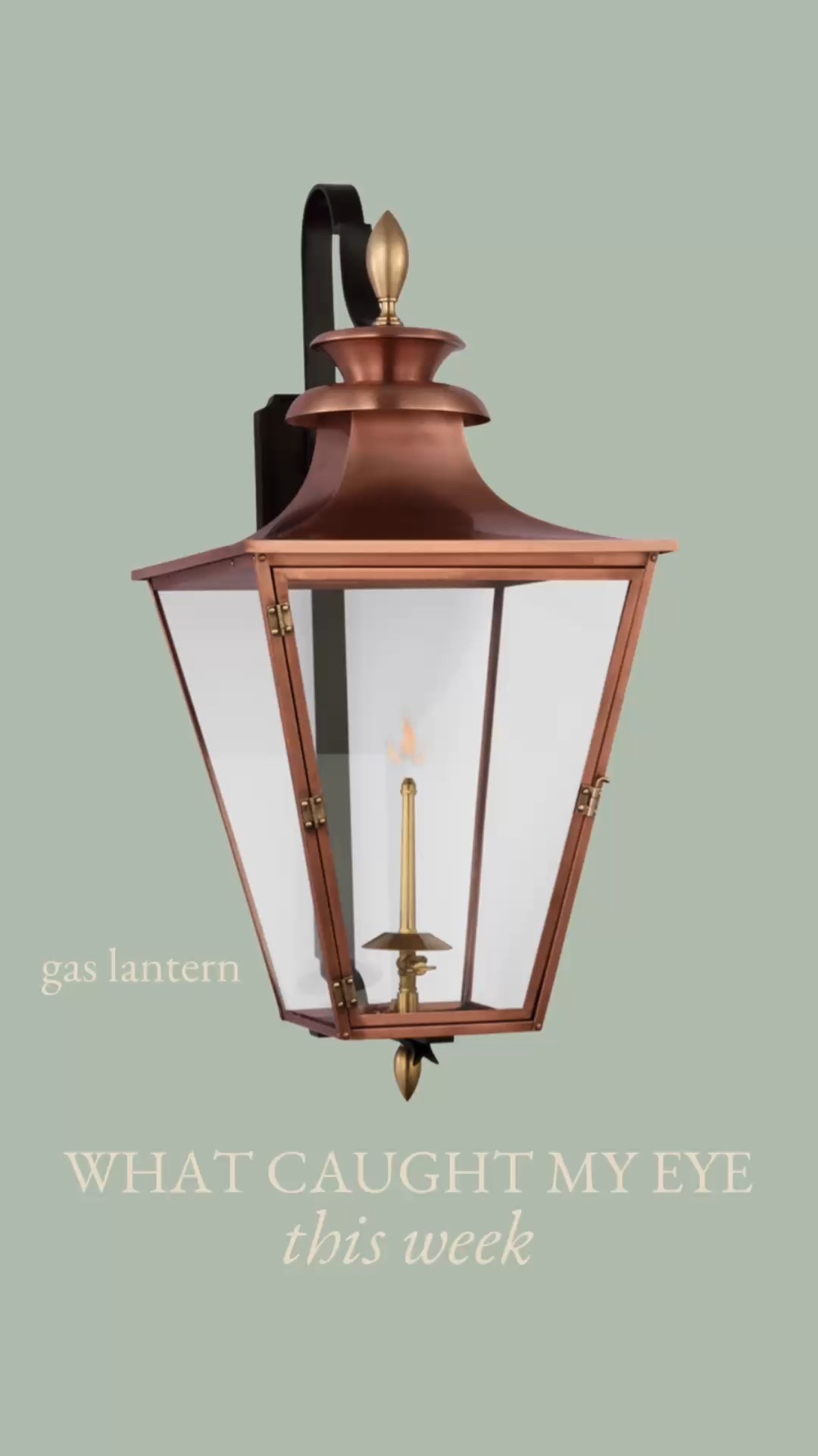 Beautiful outdoor lighting on sale visual comfort copper lantern 

#LTKSaleAlert #LTKHome