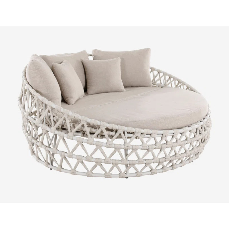 68'' Powder Coated Aluminum Outdoor Daybed | Joss & Main