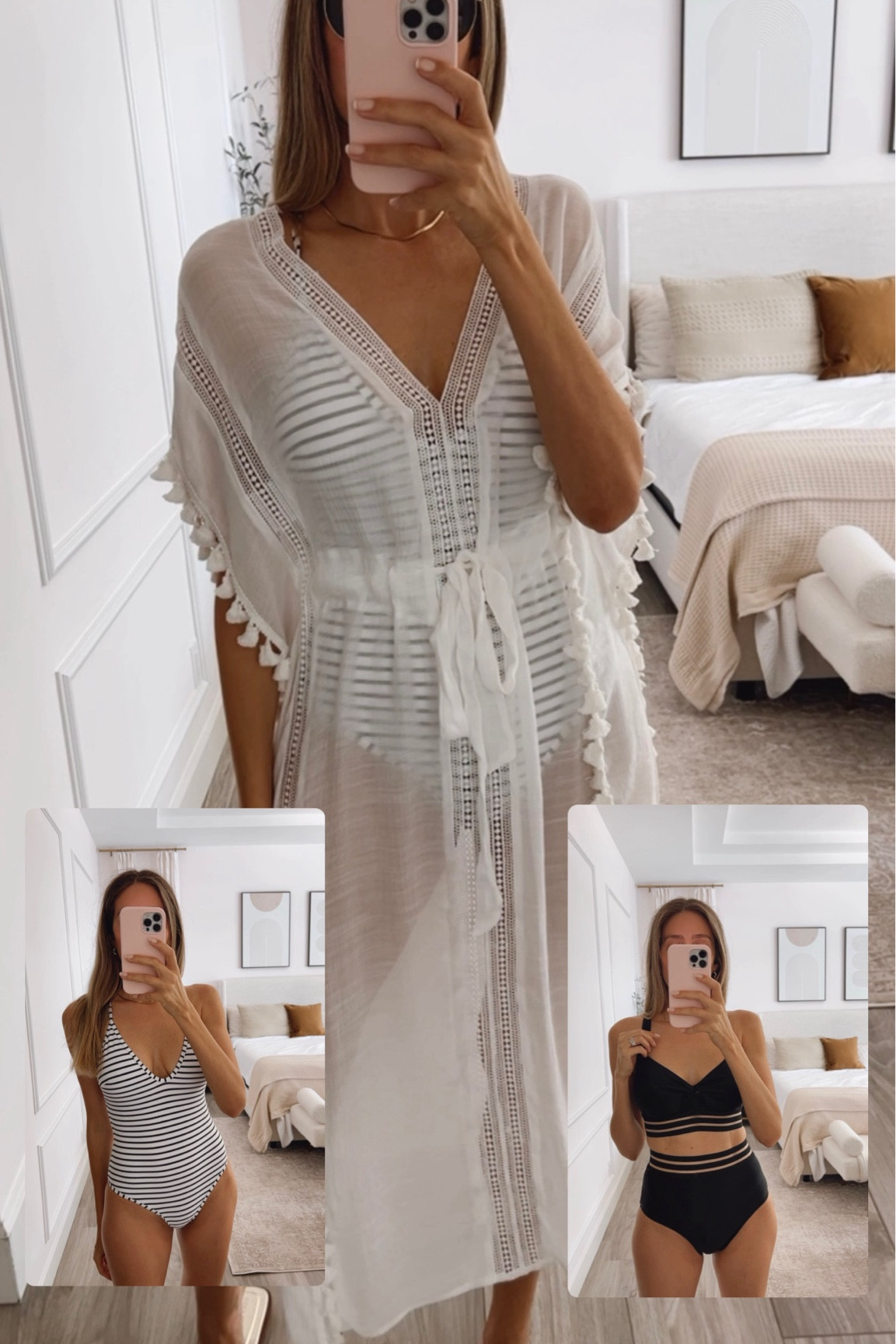 #walmartpartner #walmartfashion @walmartfashion swimsuits and cover up that are beautiful and feminine. Wearing a size small on all pieces 


#LTKswim #LTKover40 #LTKtravel