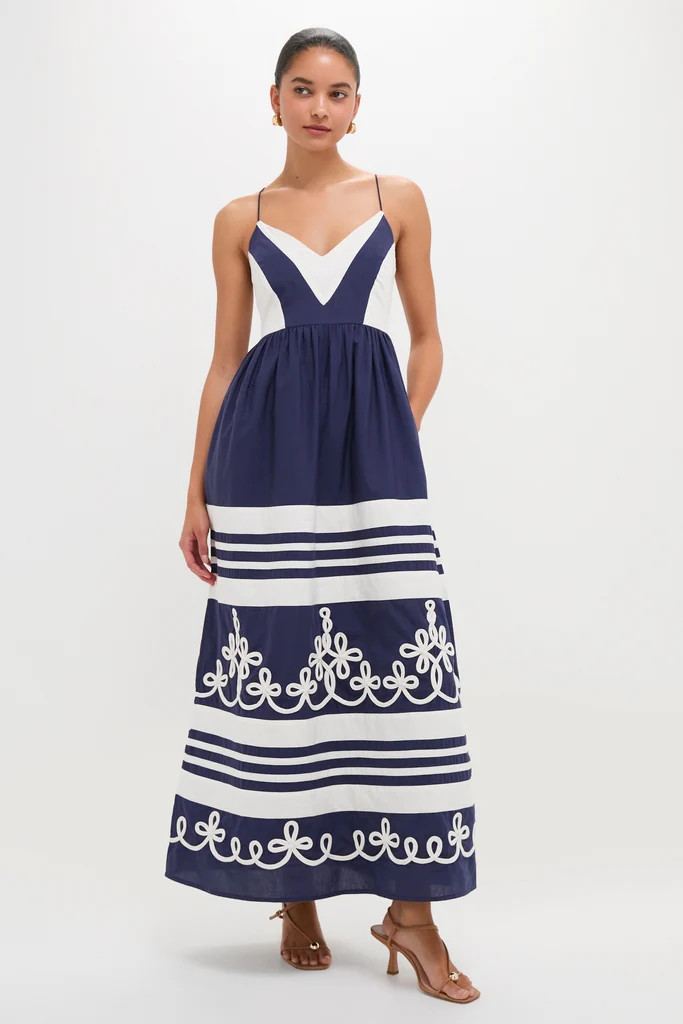 Navy Amelia Maxi Dress | Tuckernuck (US)