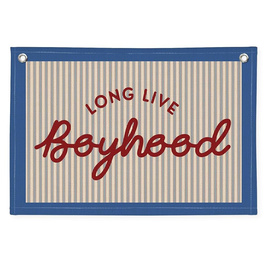 Long Live Boyhood Banner, Boy Nursery Decor, Canvas Banner Wall Hanging Flag Decor for Nursery Pl... | Amazon (US)