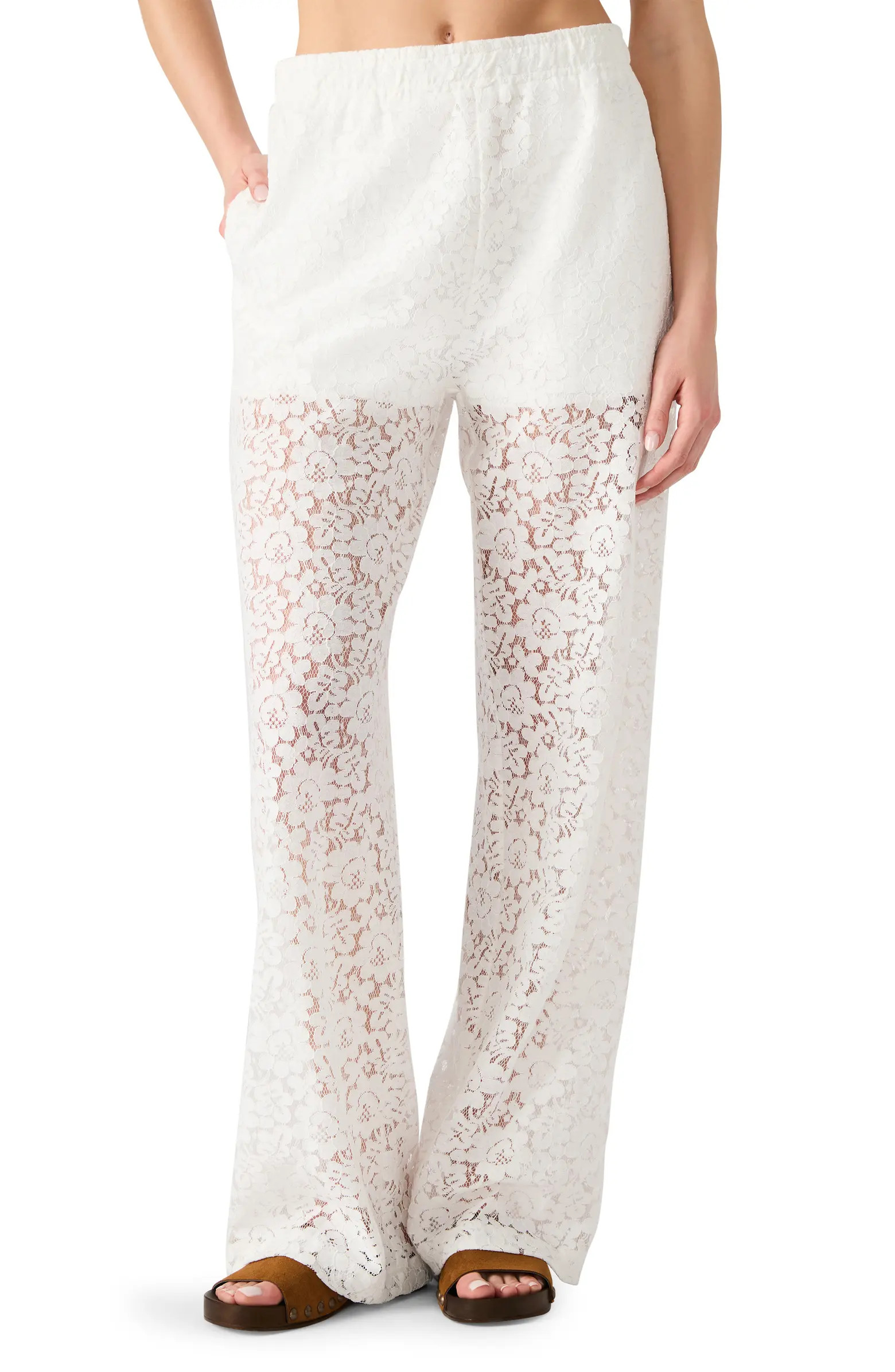 Venetia Lace Wide Leg Pants | Nordstrom