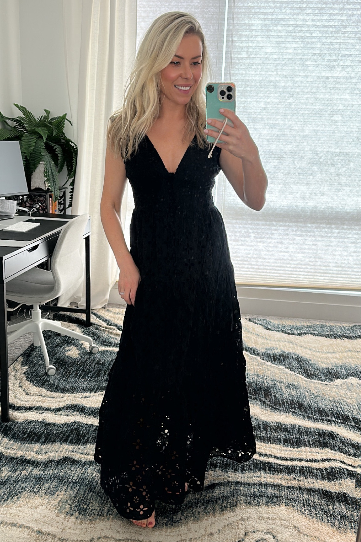 The perfect summertime dress for less 🖤 size up - it runs tight in the waist. Wearing a medium here. 

#LTKunder50 #LTKunder100 #LTKstyletip