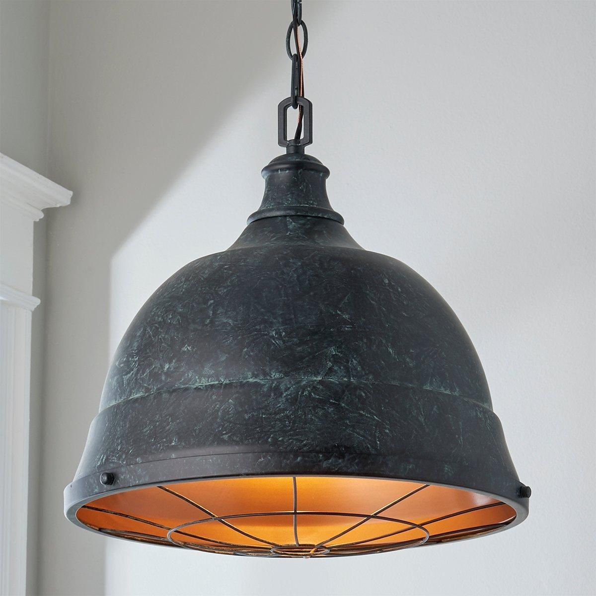 Weathered Industrial Caged Pendant - 2 Light | Shades of Light