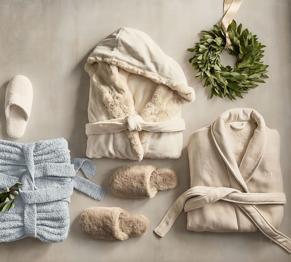 Ruched Faux Fur Robe | Pottery Barn (US)