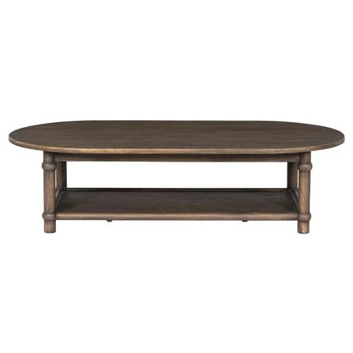 Charnes Aged Belgium Bleach Coffee Table | Kathy Kuo Home