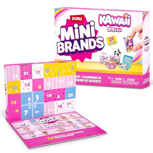 Mini Brands Kawaii Advent Calendar by ZURU, Collectible Seaonal Toys for Girls | Amazon (US)