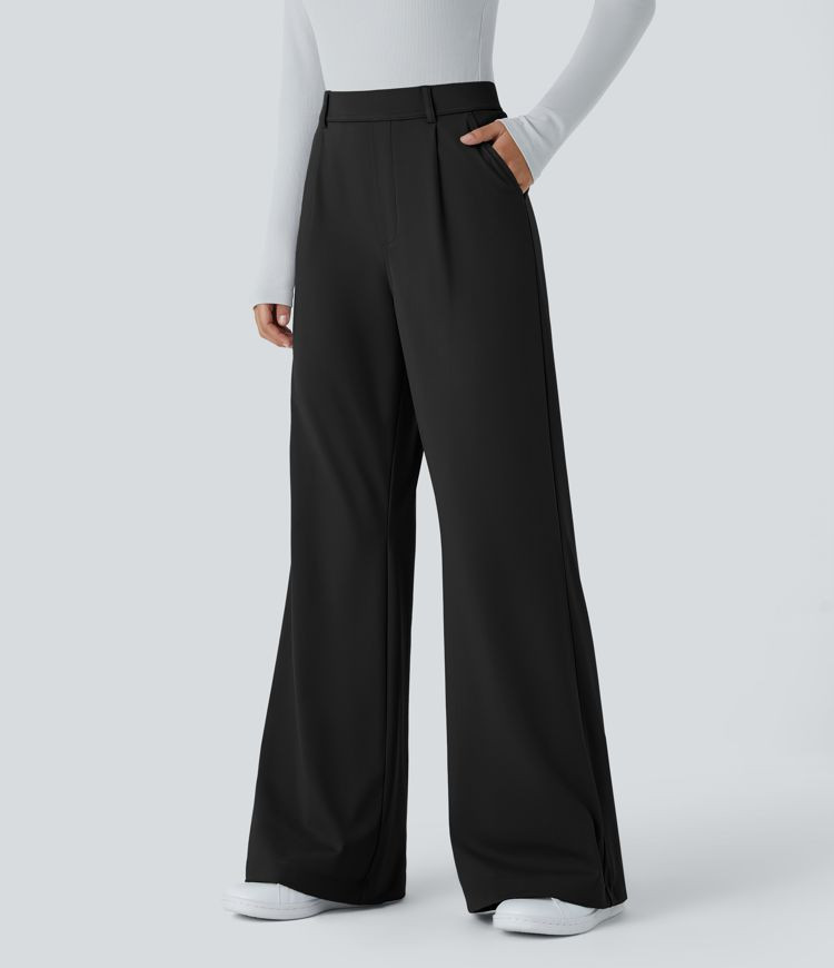 Halara Flex™ High Waisted Pocket Work Flare Pants | HALARA