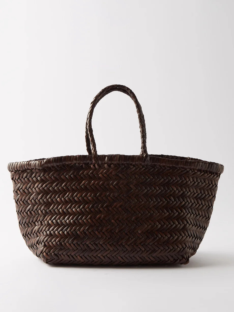Triple Jump small woven-leather basket bag | Dragon Diffusion | Matches (US)