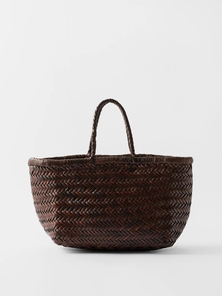 Triple Jump small woven-leather basket bag | Dragon Diffusion | Matches (US)