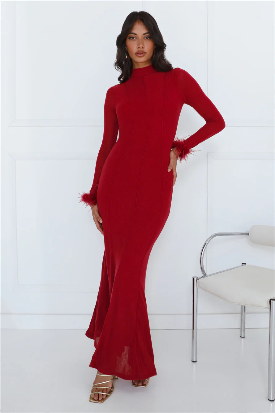 Ramoni Maxi Dress Ruby | Hello Molly (AU)