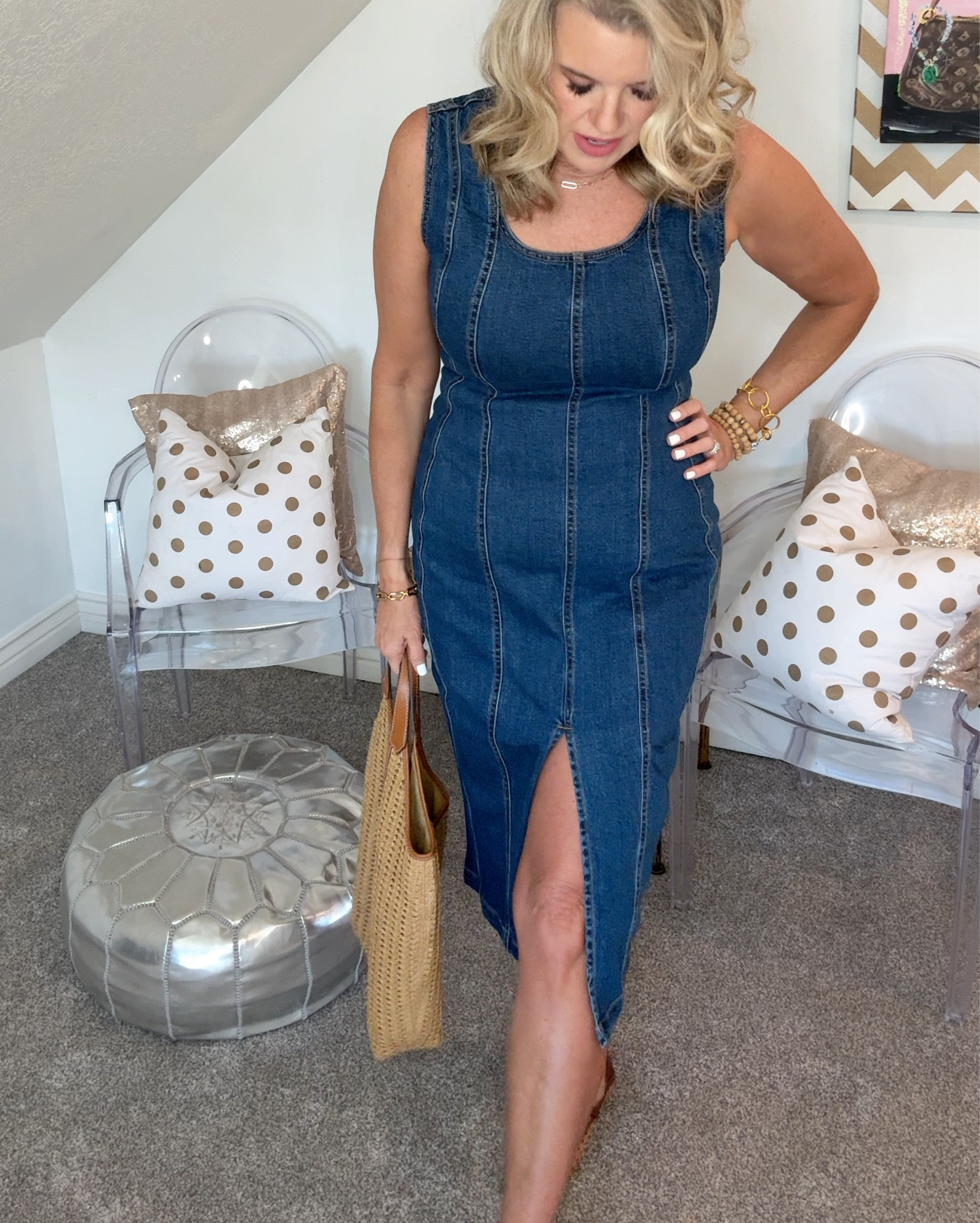 Walmart denim Dress -The cutest Sophia Vegara fitted denim dress . Fits tts and the quality is so good! Nobody would ever guess this dress wasn’t designer
$28

Eric jervis tote

Amazon find- cane Mary Jane’s 

Lisi lurch cans earrings 

#LTKSaleAlert #LTKStyleTip #LTKFindsUnder50