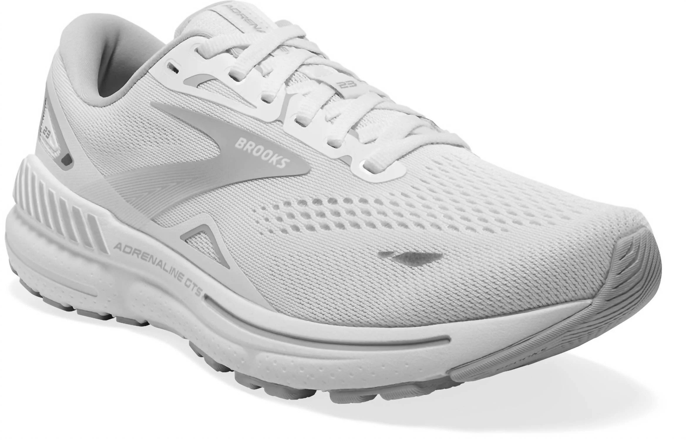 Women's Adrenaline Gts 23 Sneakers In White/oyster/silver | Shop Simon