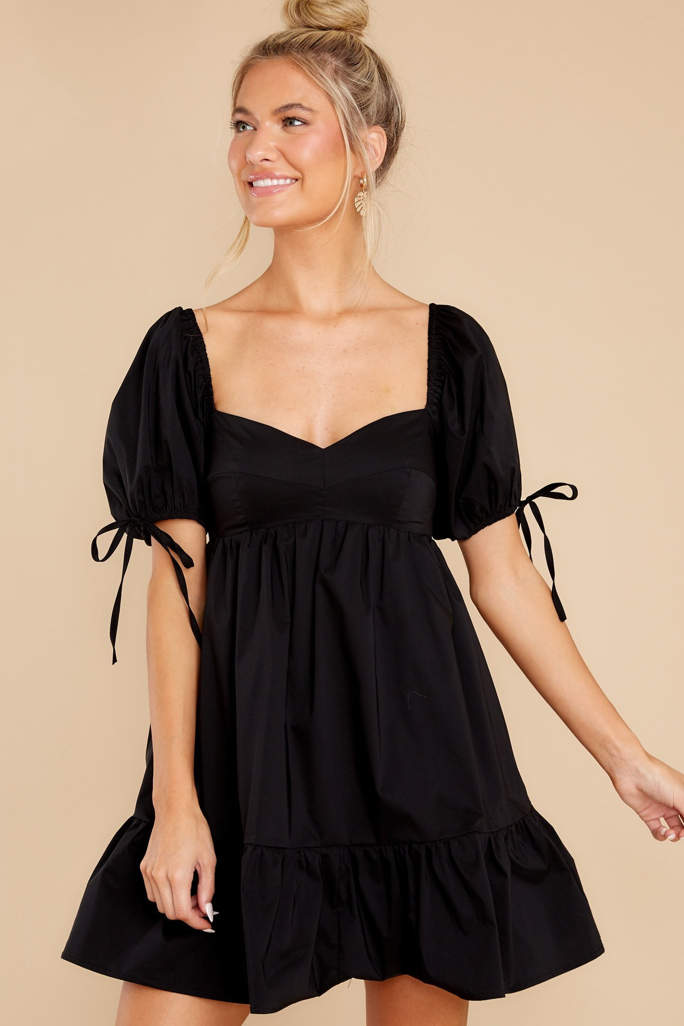 Goodnight Kisses Black Dress | Red Dress 