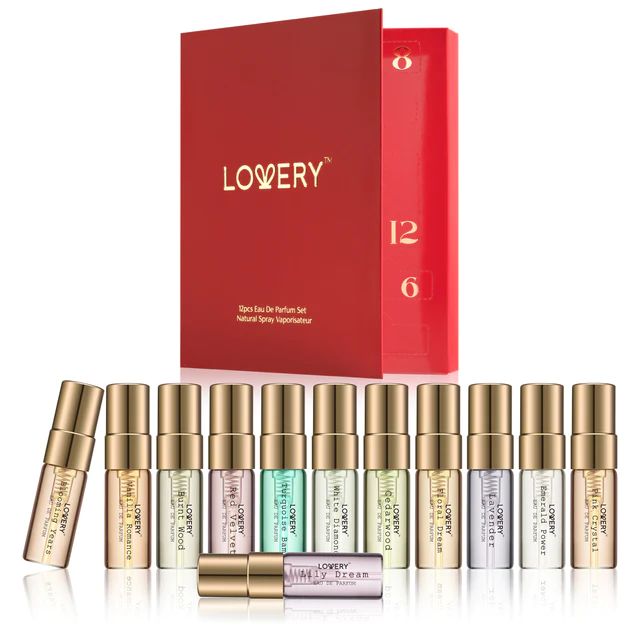 12 Days of Glow, 12-Pc. Assorted Sampler Travel Perfume Gift Set | Shop Premium Outlets