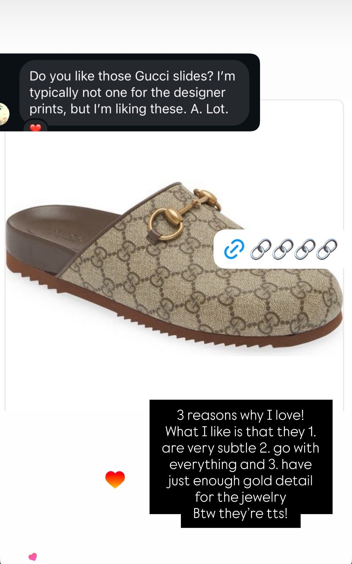 Gucci mules tts 
Love mine!