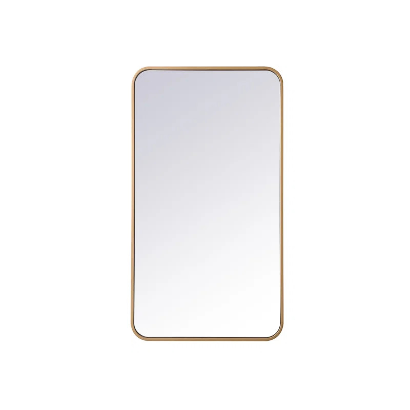 Sabine Metal Rounded Rectangle Wall Mirror | Wayfair North America