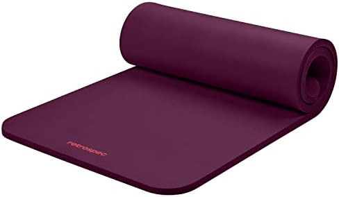 Retrospec Solana Yoga Mat 1" Thick w/Nylon Strap for Men & Women - Non Slip Exercise Mat for Home... | Amazon (US)