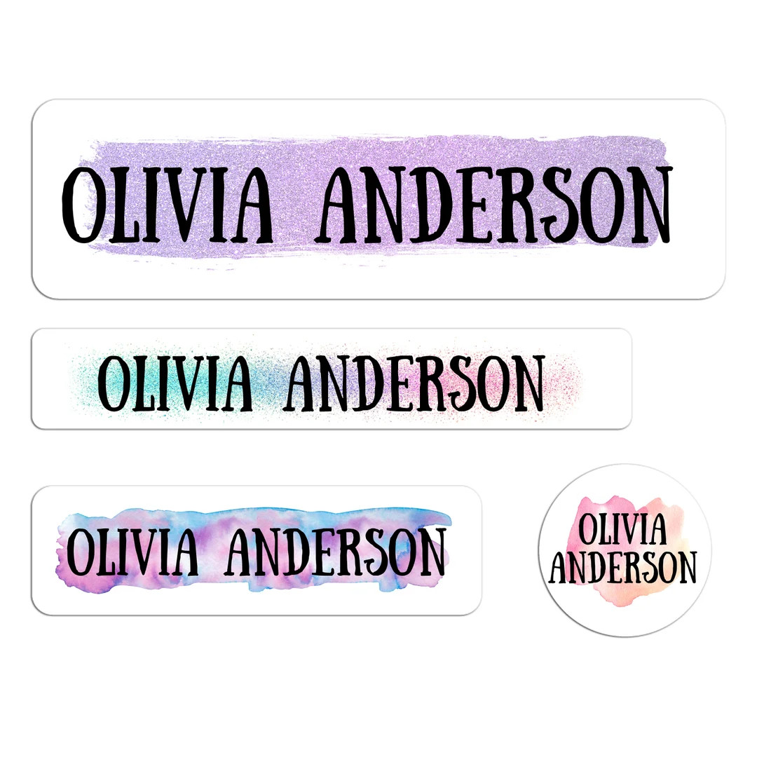 Custom Name Labels for School Supplies | Waterproof Stickers | Dishwasher Safe Labels for Kids | ... | Etsy (US)
